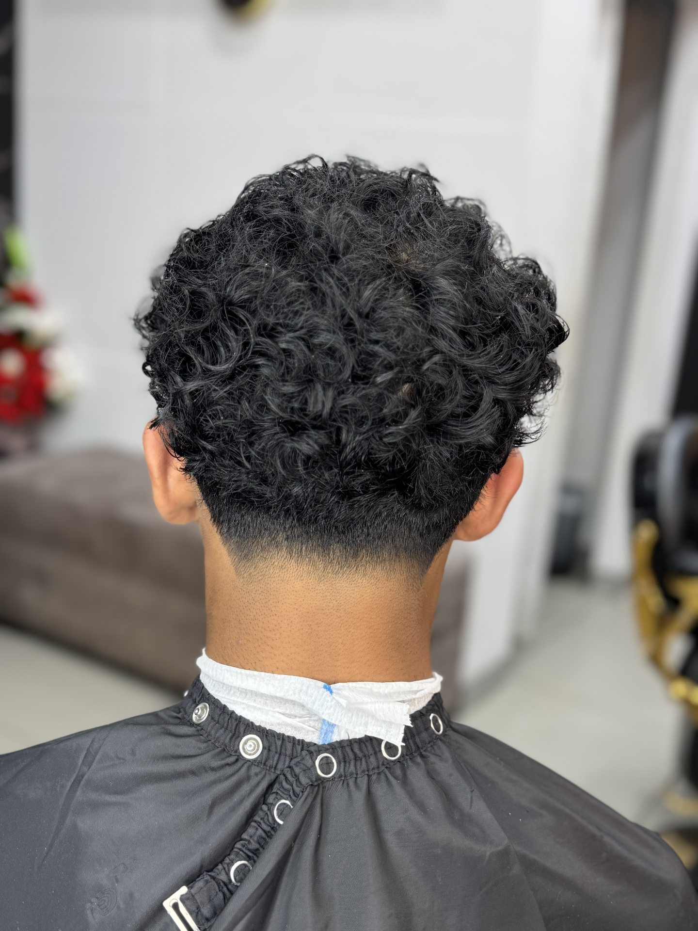 Low fade with hard part design detail
